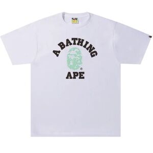A Bathing Ape A College White T-Shirt New